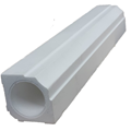 Ø100mm X 1M Retro Duct with Stucco Profile